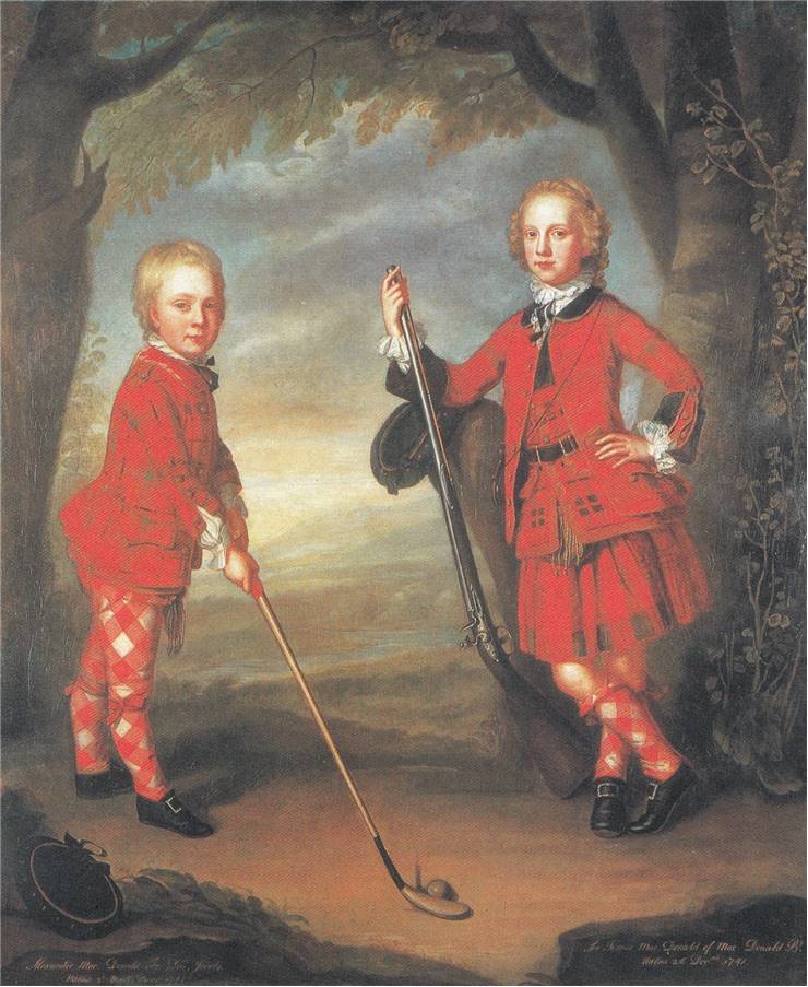 Boys Playing Golf 18th Century